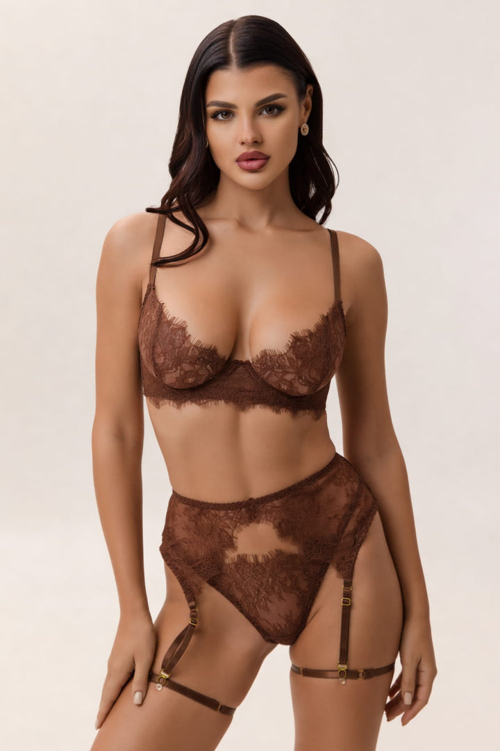 Chocolat Lace Set