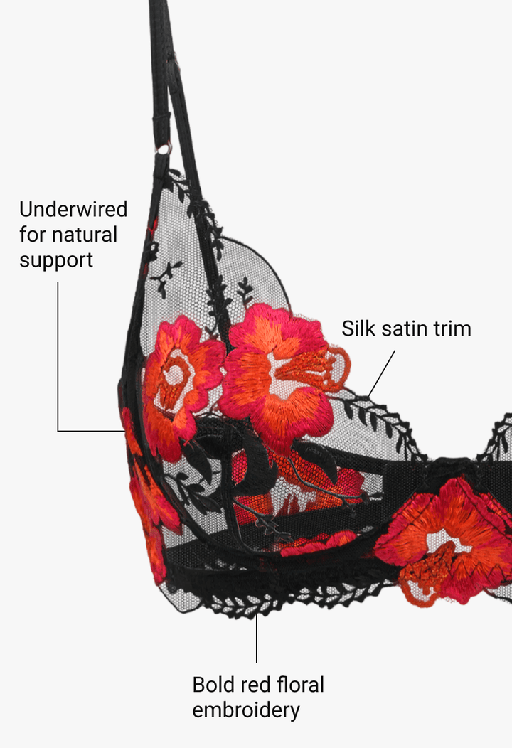 Lily Set Black Red
